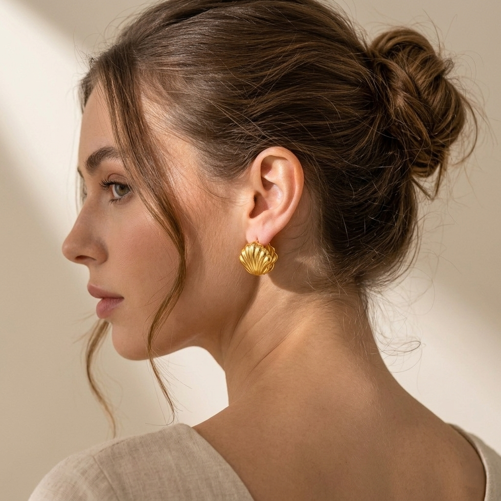 Marea Shell Studs