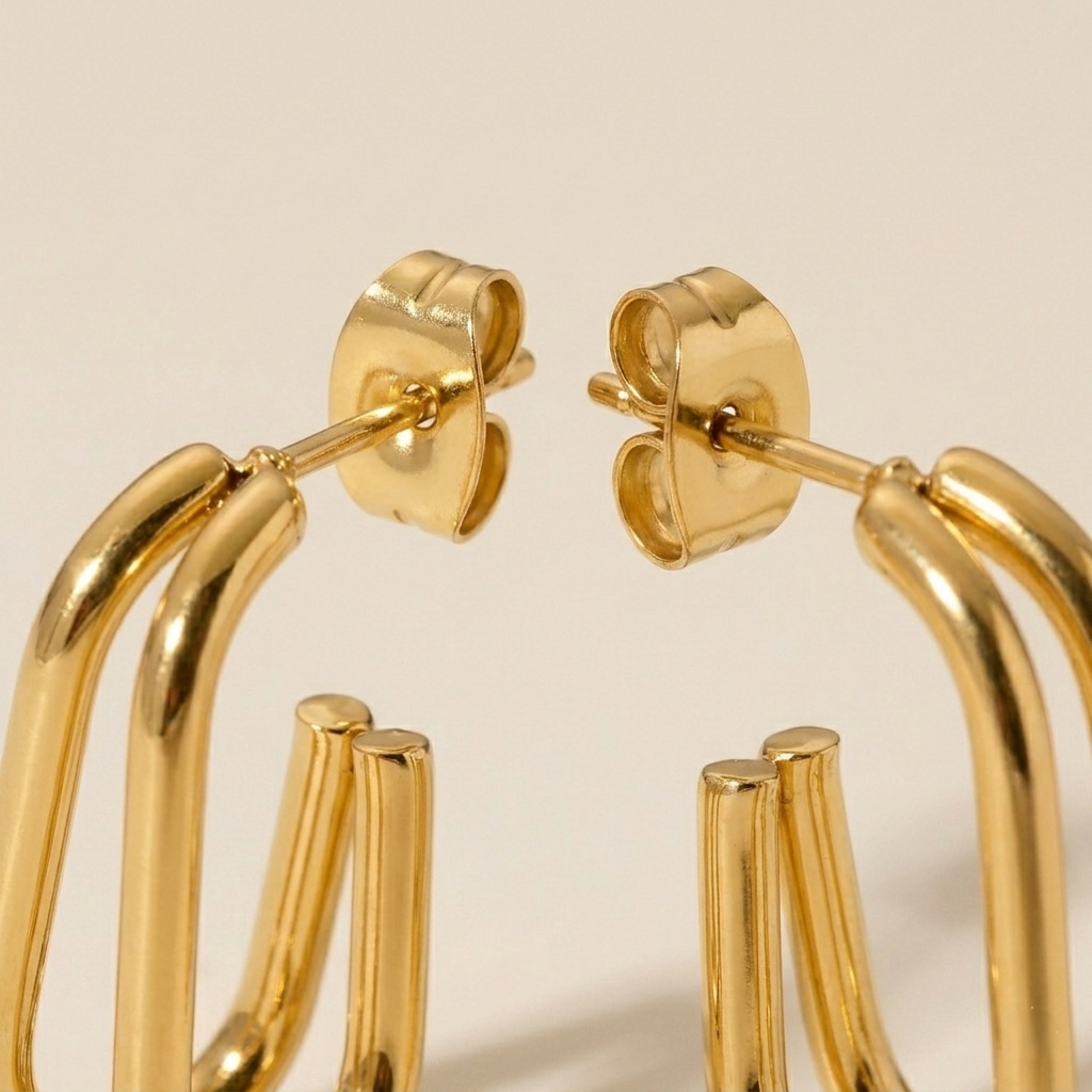 Lyra Double Hoops