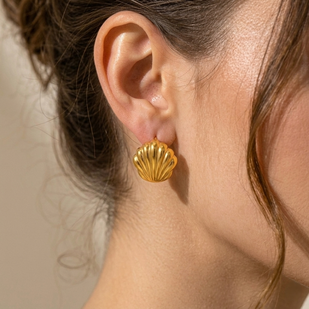 Marea Shell Studs