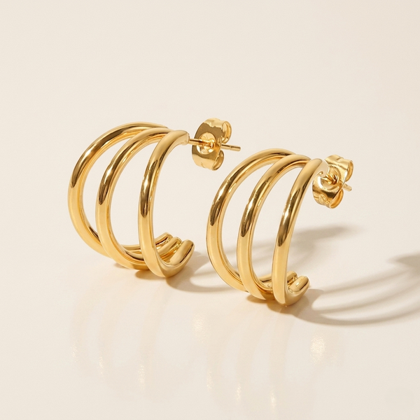 Lyra Triple Hoops