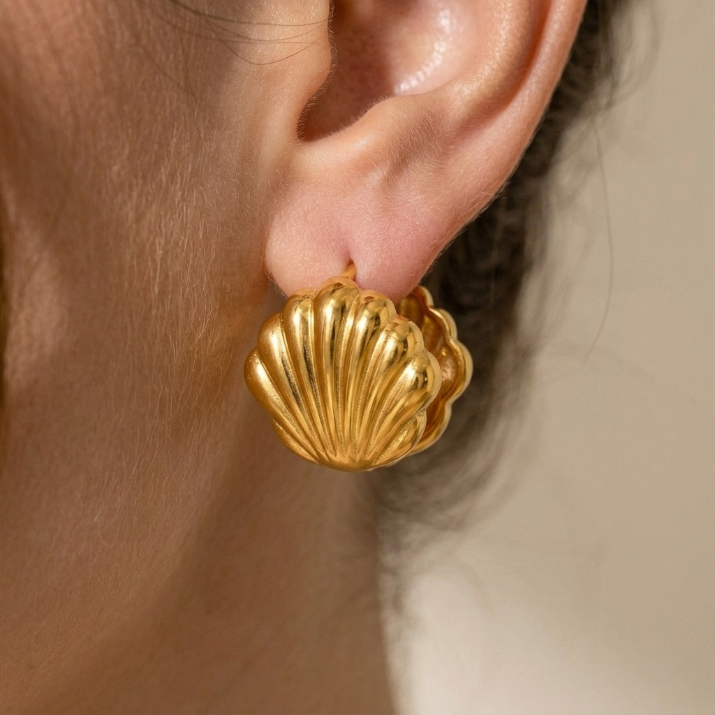 Marea Shell Studs