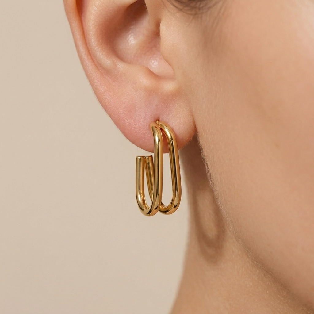 Lyra Double Hoops