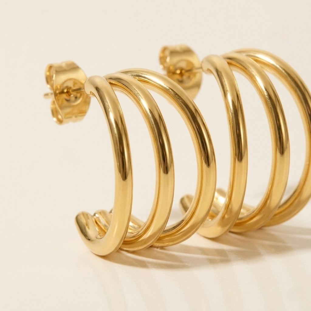 Lyra Triple Hoops